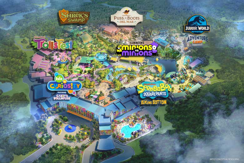 Mapa de Universal Kids Resort