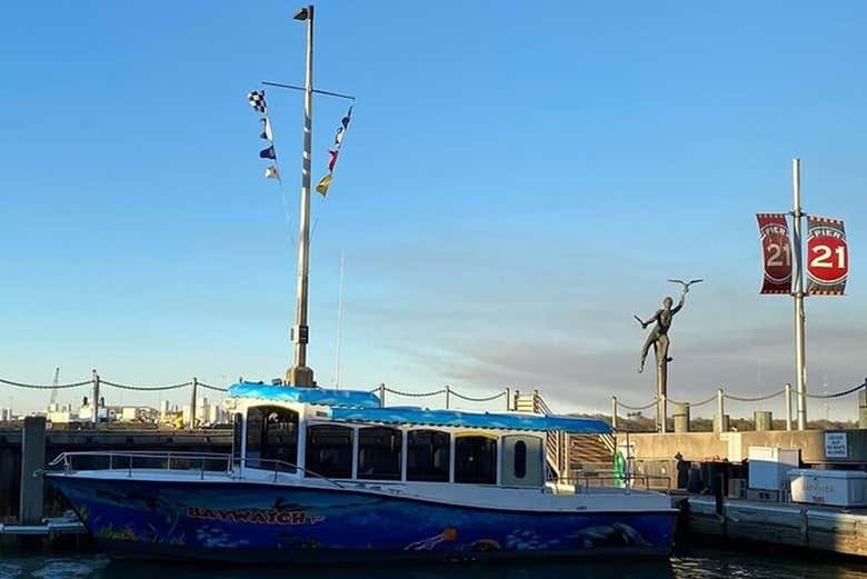 El barco listo para recibir a los pasajeros