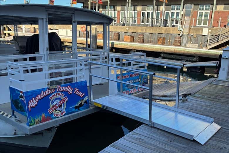 El barco en el que haremos el paseo por Galveston
