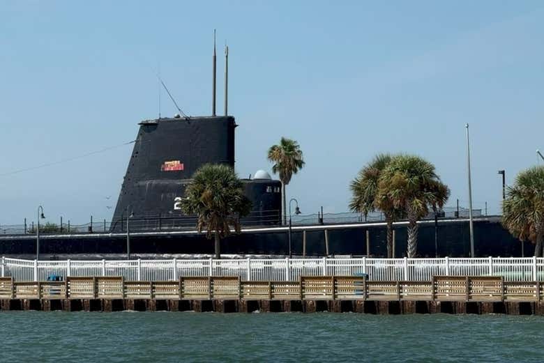 El submarino museo USS Cavalla en Galveston