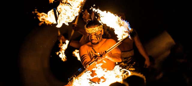 Entrada a Mauka Warriors Luau