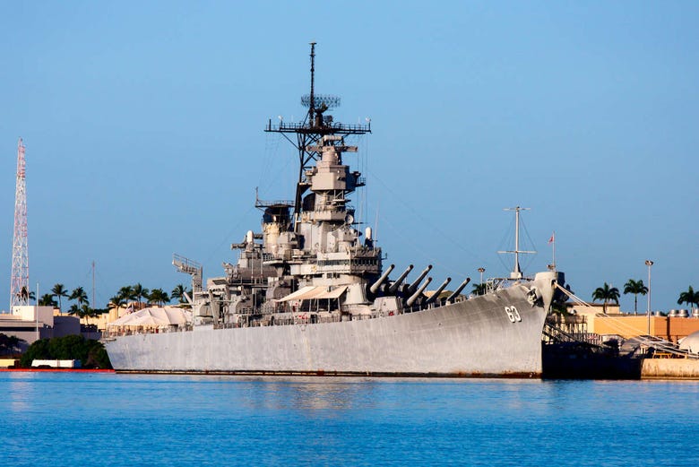 The USS Missouri battleship