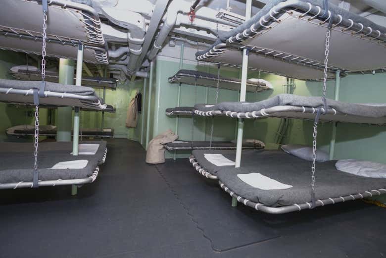 Lugar onde os soldados dormiam