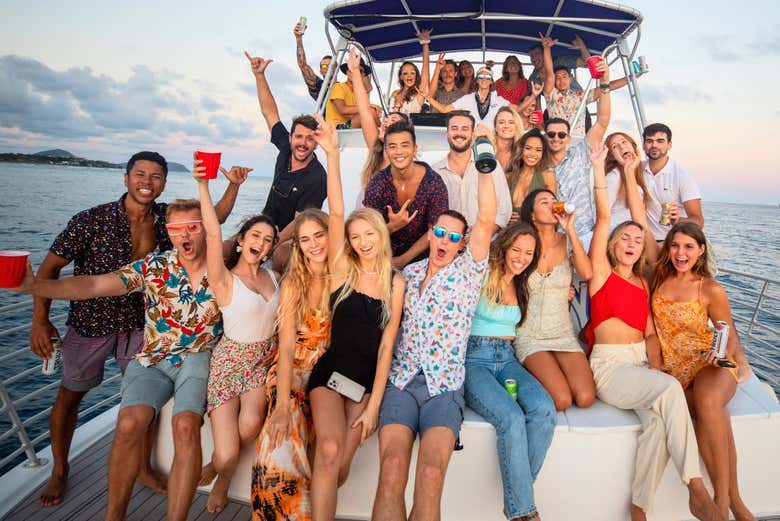 Festa in barca a Honolulu