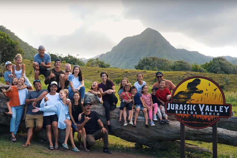 Sentiros en Jurassic Park en el famoso Kualoa Ranch