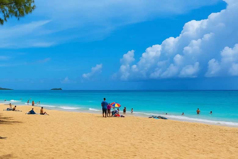 Os podréis relajar en Waimanalo Beach Park