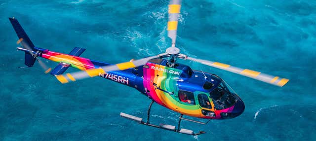 Balade en hélicoptère au-dessus d'Honolulu au coucher de soleil