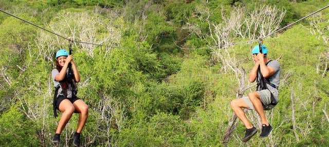 Tirolina en Coral Crater Adventure Park