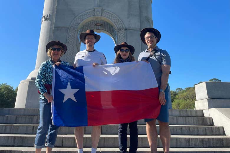 Visitando o centro de Houston