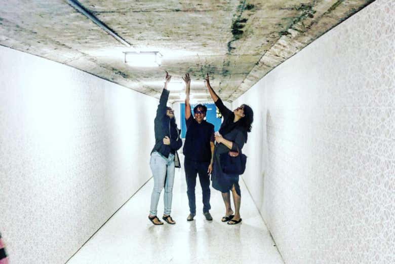 Visitando los túneles subterráneos de Houston