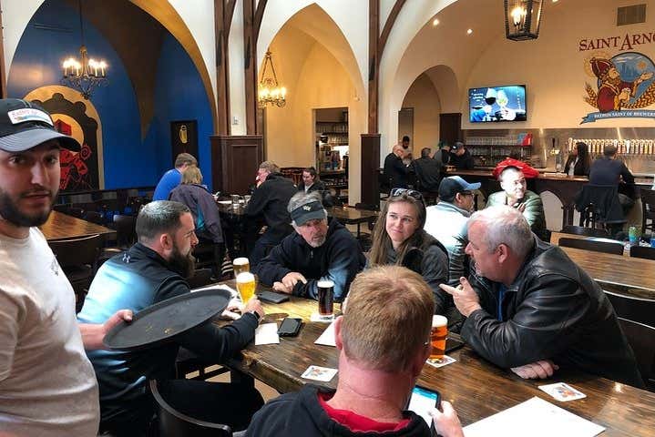 Durante o tour da cerveja