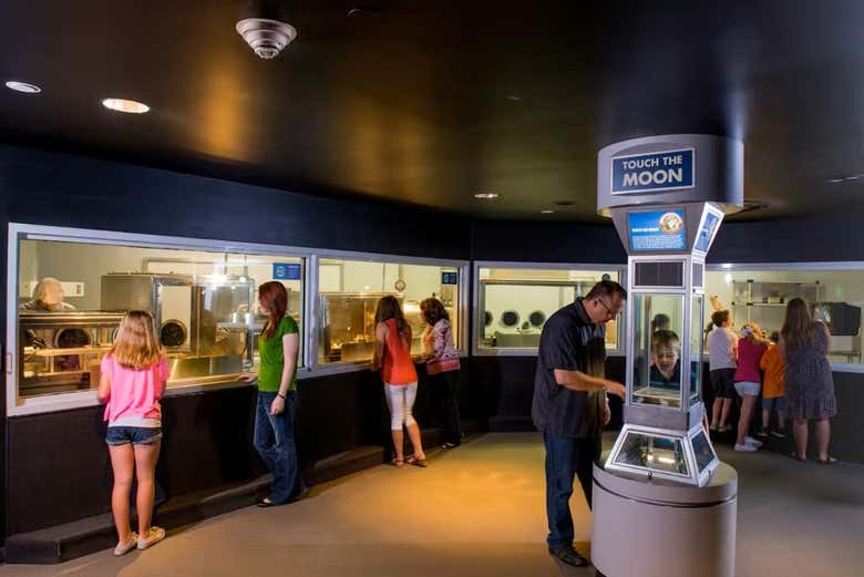 Lunar Sample Laboratory dentro del Space Center Houston
