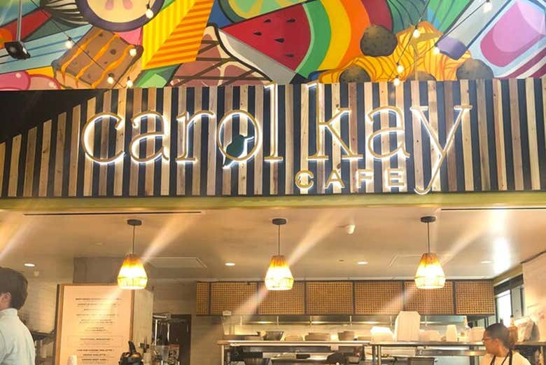 Letreiro de uma cafeteria