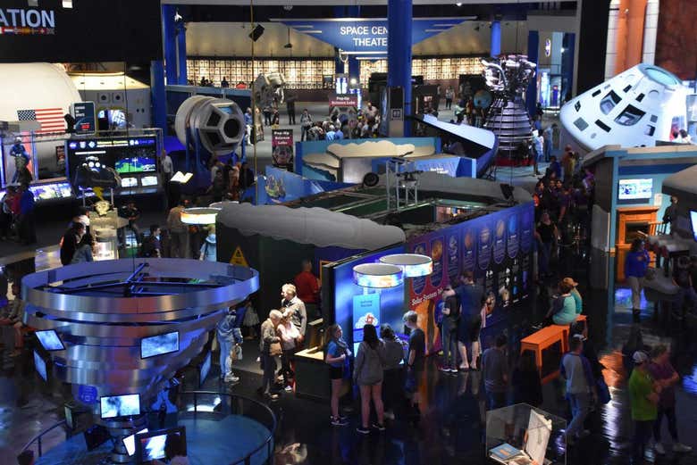 Intérieur du Centre spatial de Houston