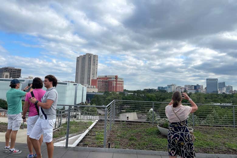 Visitando um mirante do Texas
