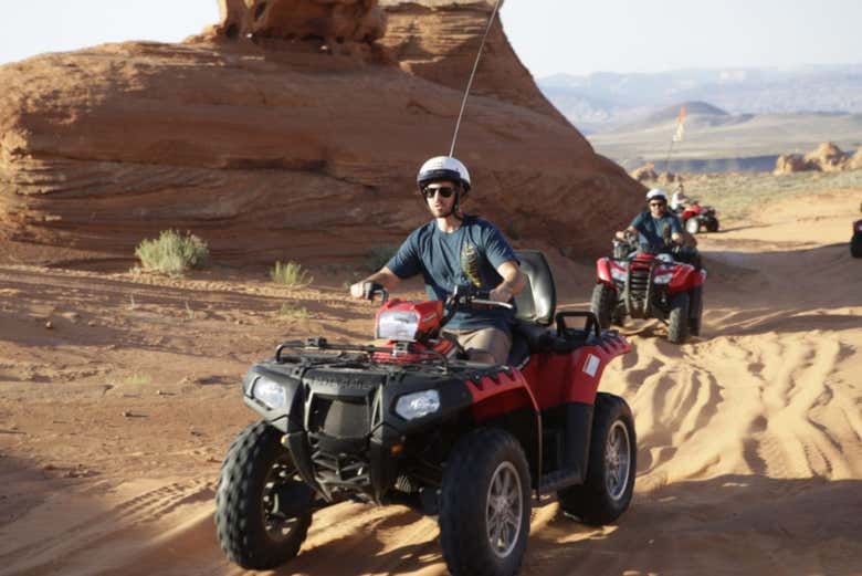 Percorrendo Hurricane in quad