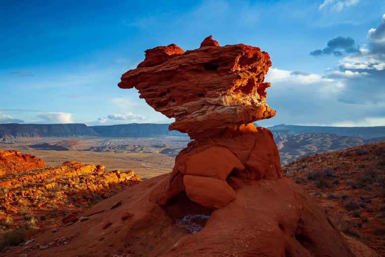 Paisagem rochosa do Parque Estadual Sand Hollow