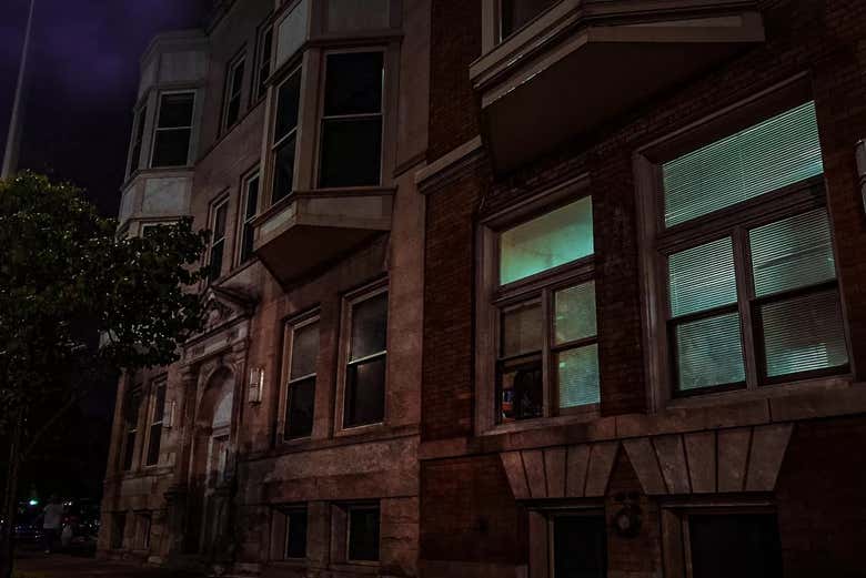 El antiguo edificio de apartamentos de la Dra. Helene Knab