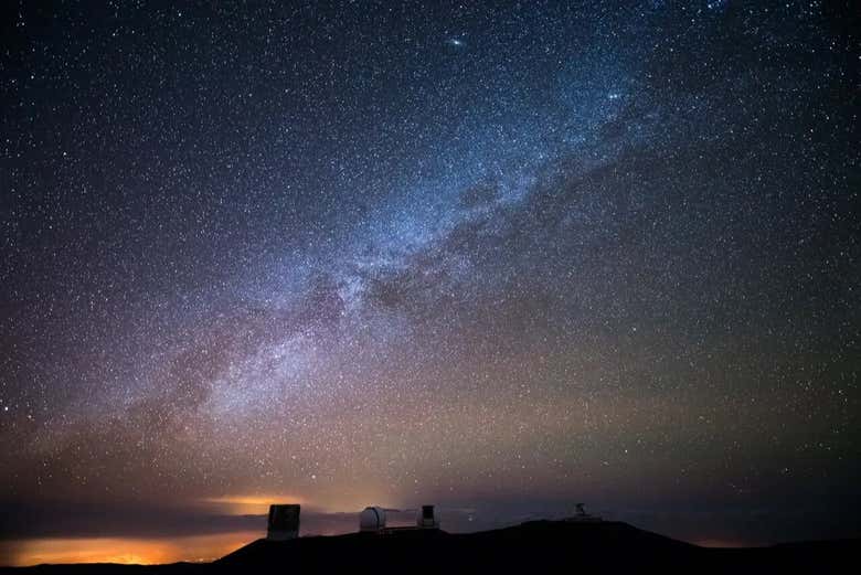 Le ciel étoilé de l'île d'Hawaï