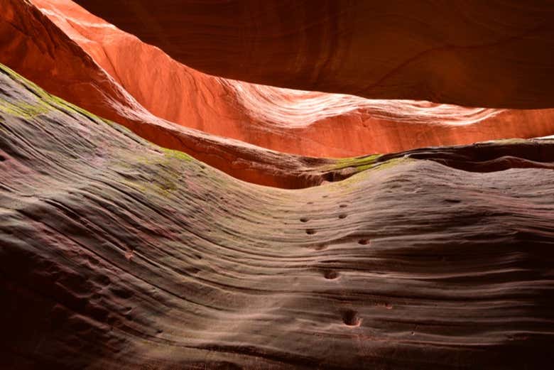Um dos muros do Peek-a-Boo Canyon