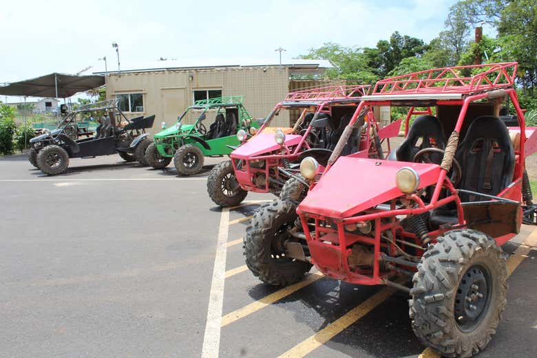 Tudo pronto para o tour de buggy