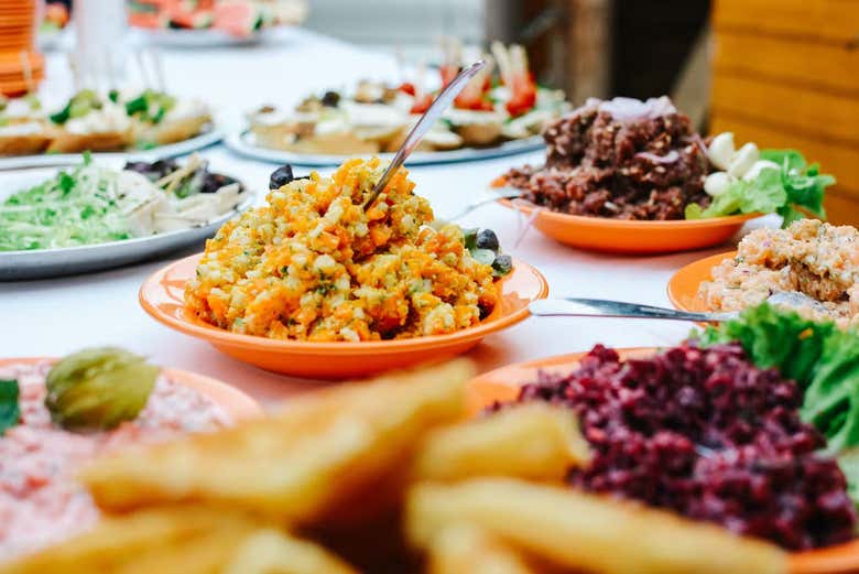 Jantar tipo buffet