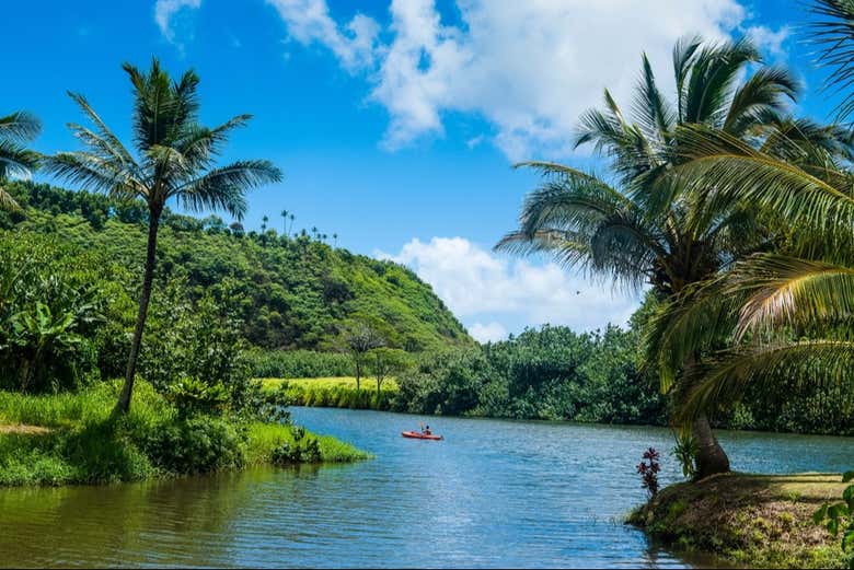 El pintoresco río Wailua