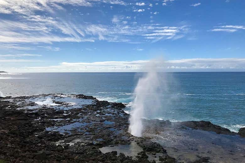 El gran espectáculo acuático de Spouting Horn
