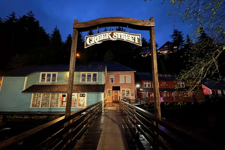 Creek Street, en el antiguo Barrio Rojo de Ketchikan