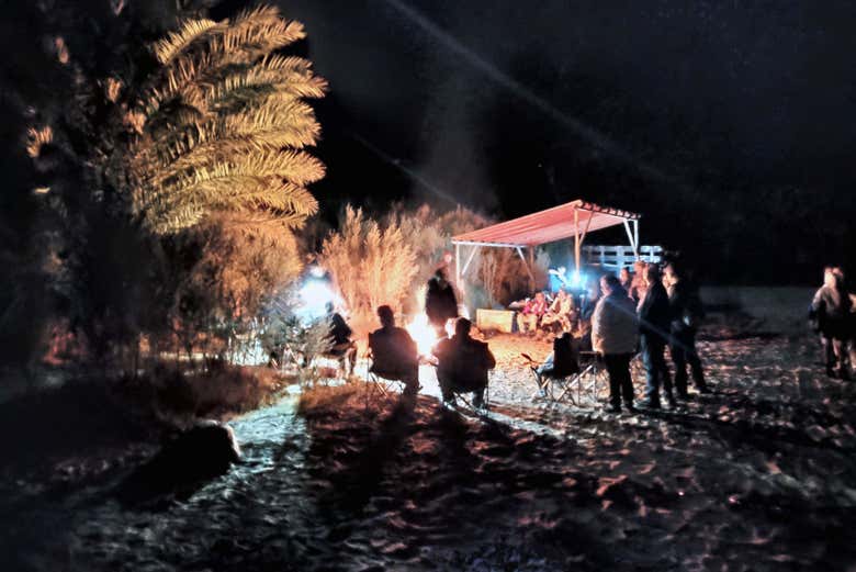 Encendiendo una hoguera