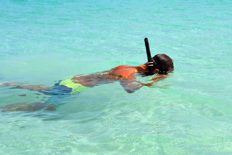 Practicando snorkel