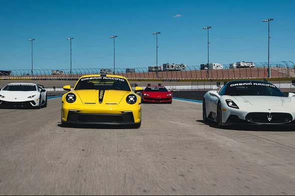 Conducción de coche deportivo en Las Vegas