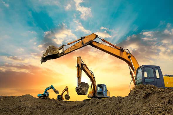 Excavator Operation Desert Experience