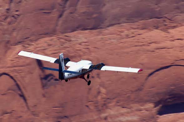 Excursión al Cañón del Antílope en avioneta