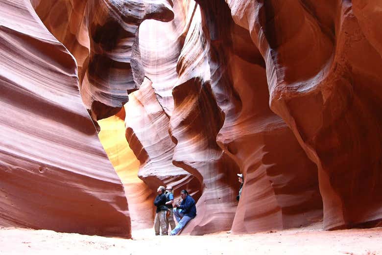 Admire the rock formations in the canyon