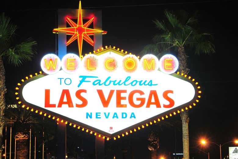 El famoso cartel de Las Vegas