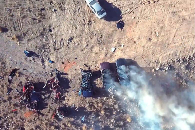 See the result of careful explotive mixing