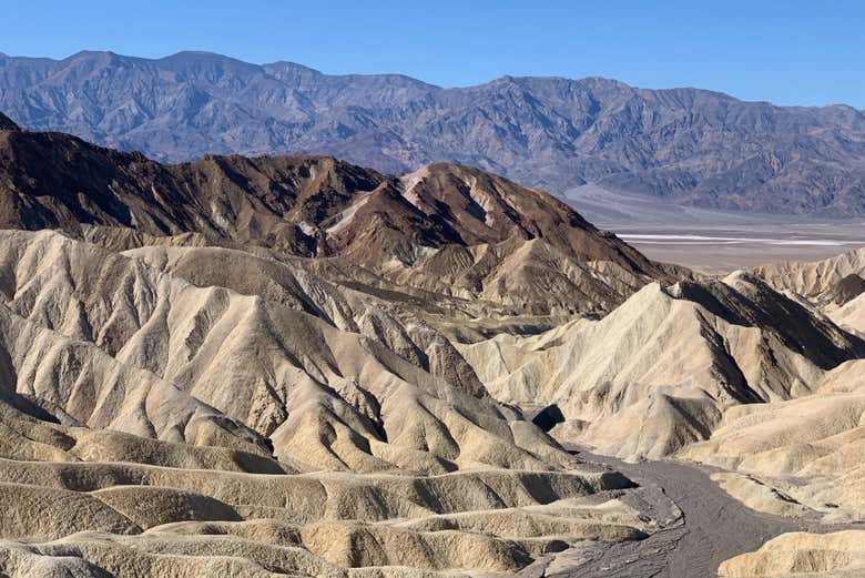 Paysage érodé de Zabriskie Point
