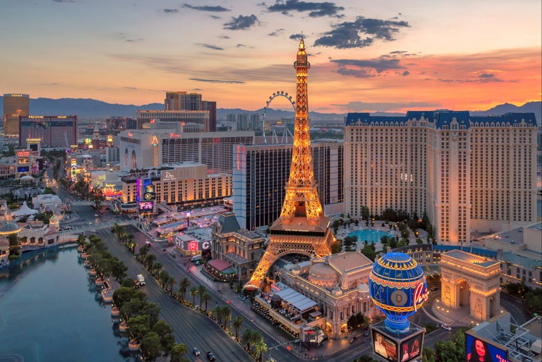 Torre Eiffel dell'hotel Paris Las Vegas