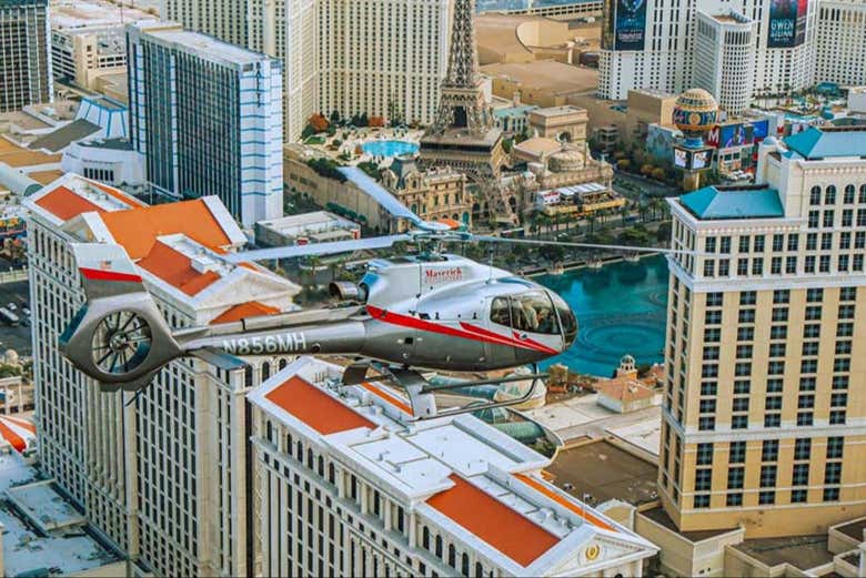 Vous verrez le paysage urbain époustouflant de Las Vegas