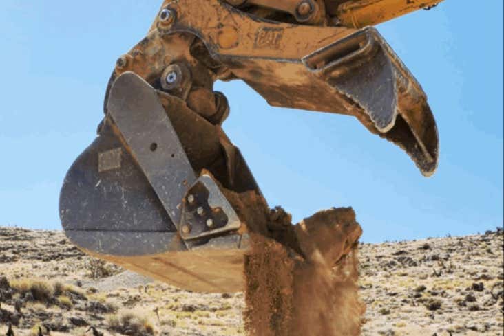 Creusez dans le désert de Las Vegas