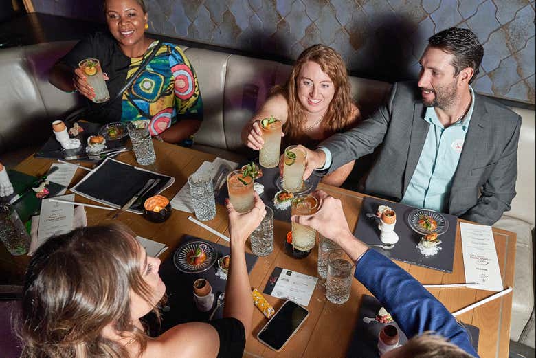 Disfrutando de un menú de lujo