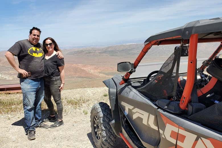 Juste avant la balade en buggy