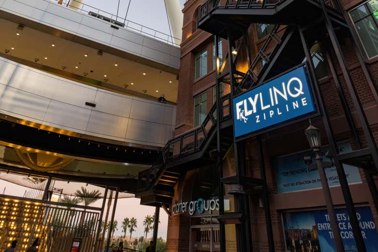 Uno degli accessi alla zip line
