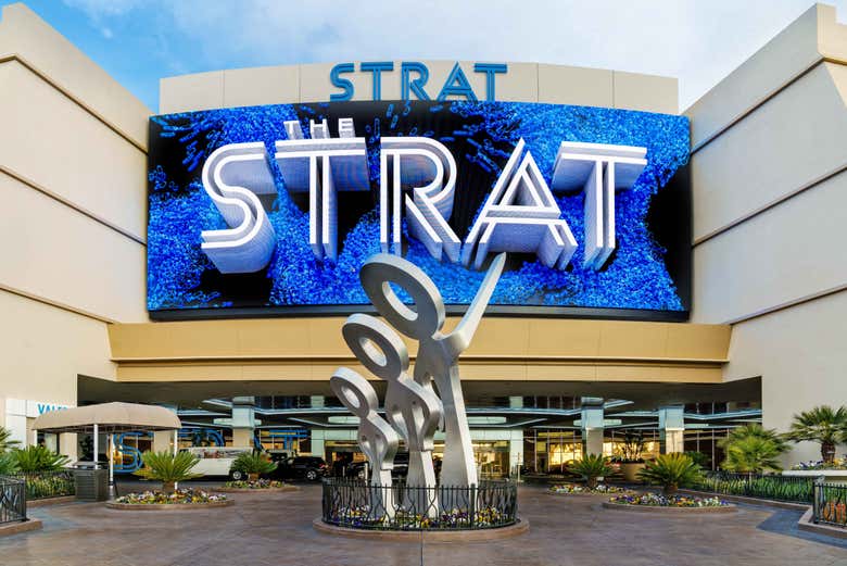 Entrando no The Strat Observation Deck