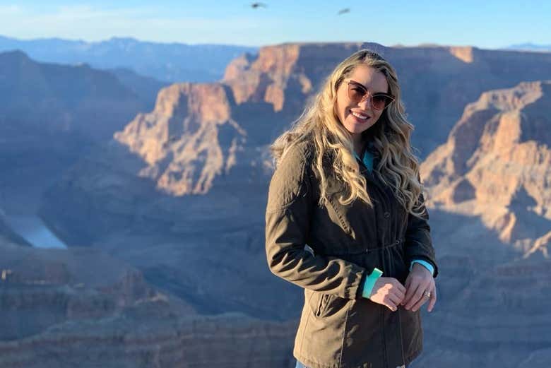 Durante a visita ao Grand Canyon