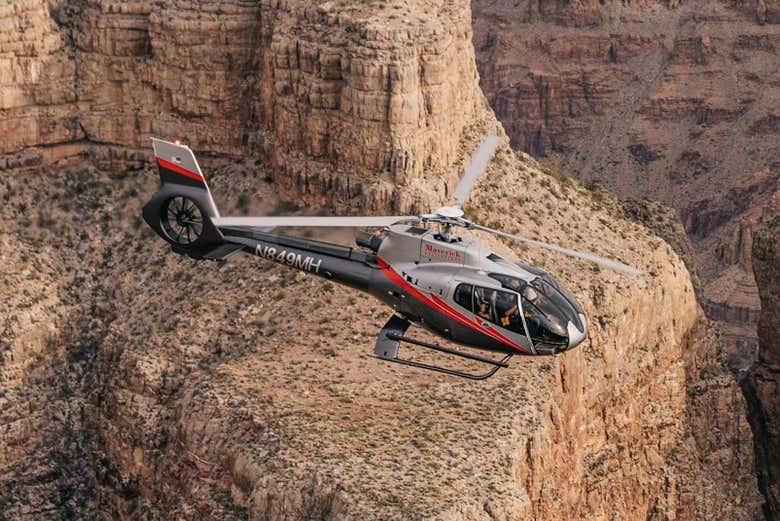 Fly over the Grand Canyon in a helicopter