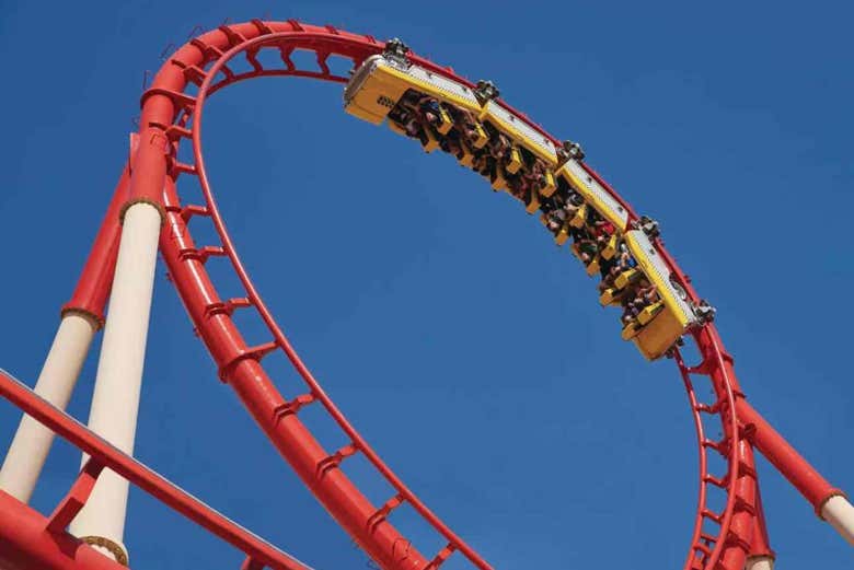 Vivid la emoción de una inversión de 180 grados en el aire