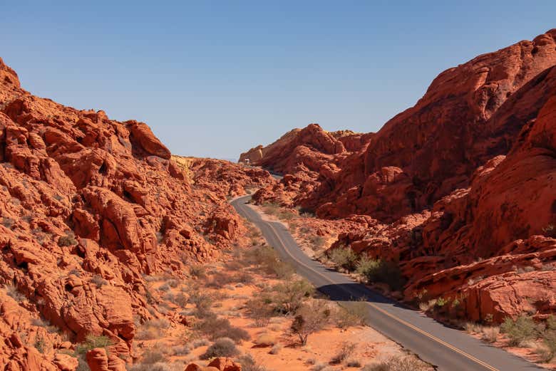 Explore the winding Mouse's Tank Road