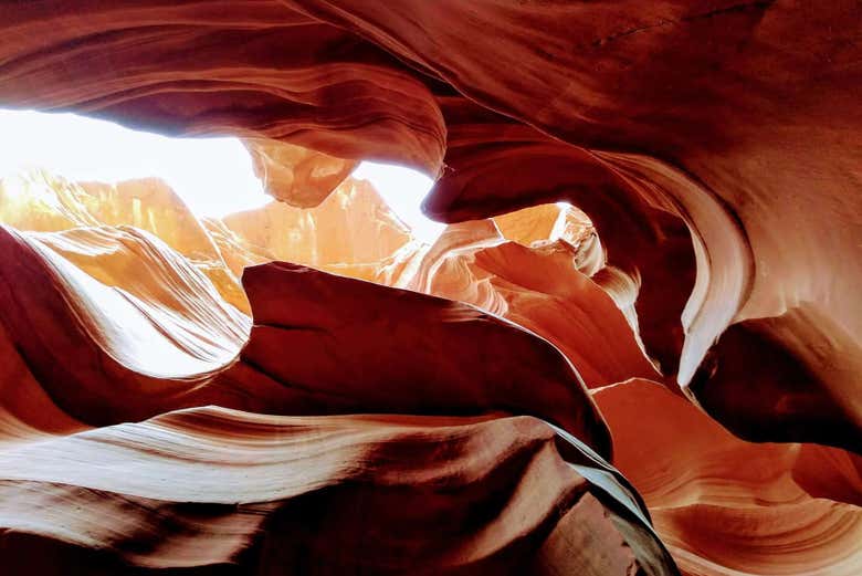 Le curve sinuose dell'Antelope Canyon